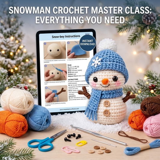 Snowman Crochet Pattern – Amigurumi Snowman PDF Pattern