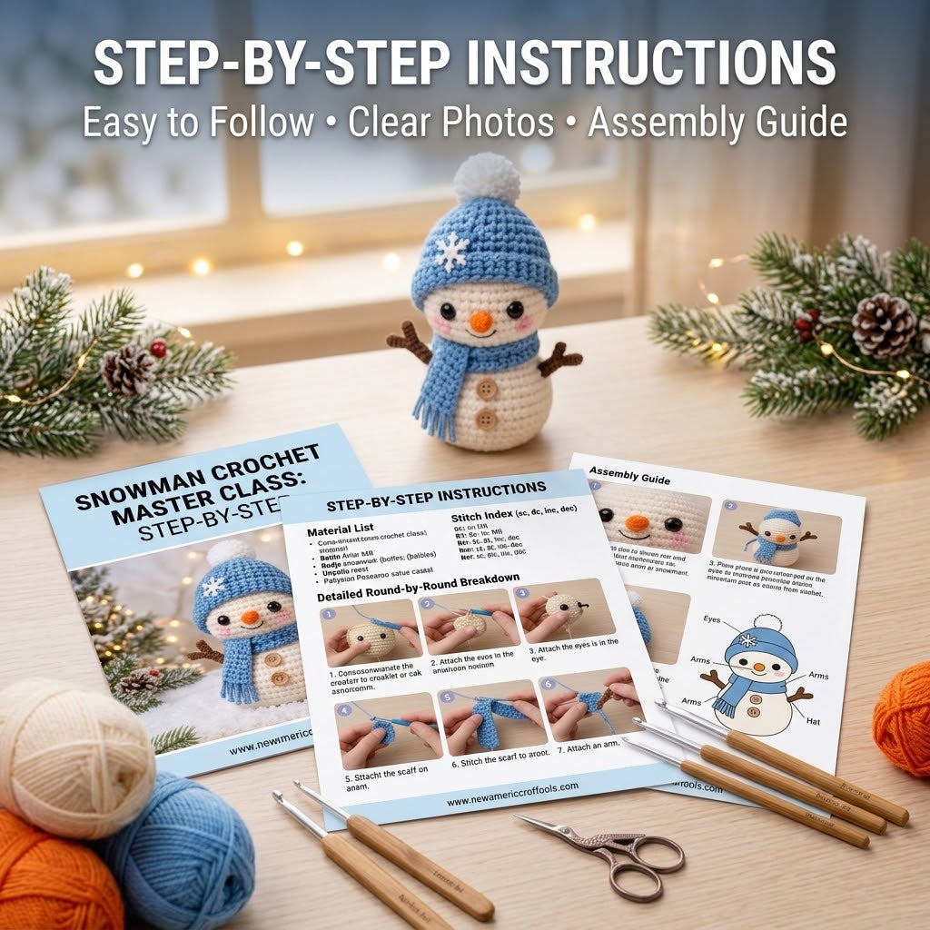Snowman Crochet Pattern – Amigurumi Snowman PDF Pattern